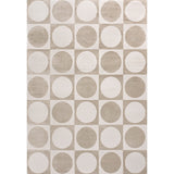 Helena Modern Geometric Circles In Squares High-Low Square Area Rug