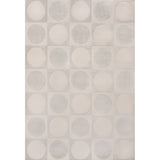 Helena Modern Geometric Circles In Squares High-Low Square Area Rug