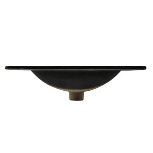 Ancillary 3-Hole Classic Contemporary Rectangular Ceramic Single Sink Basin Vanity Top