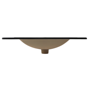 Ancillary 3-Hole Classic Contemporary Rectangular Ceramic Single Sink Basin Vanity Top