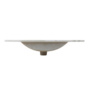Ancillary 3-Hole Classic Contemporary Rectangular Ceramic Single Sink Basin Vanity Top