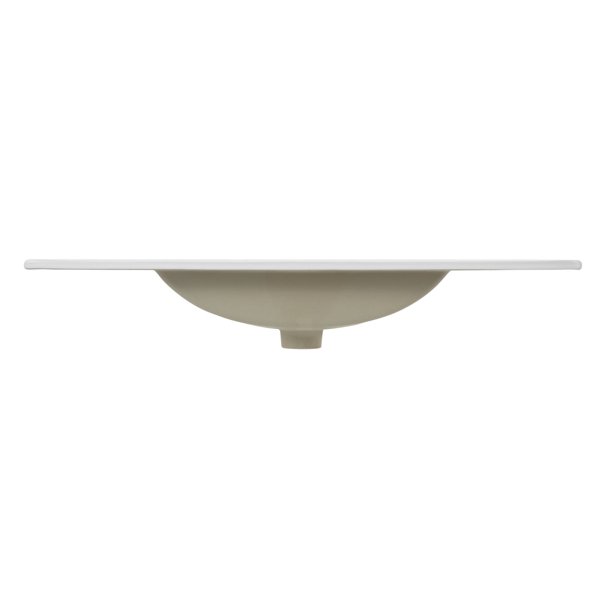 Ancillary 3-Hole Classic Contemporary Rectangular Ceramic Single Sink Basin Vanity Top
