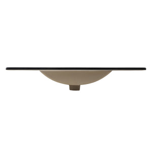 Ancillary 3-Hole Classic Contemporary Rectangular Ceramic Single Sink Basin Vanity Top