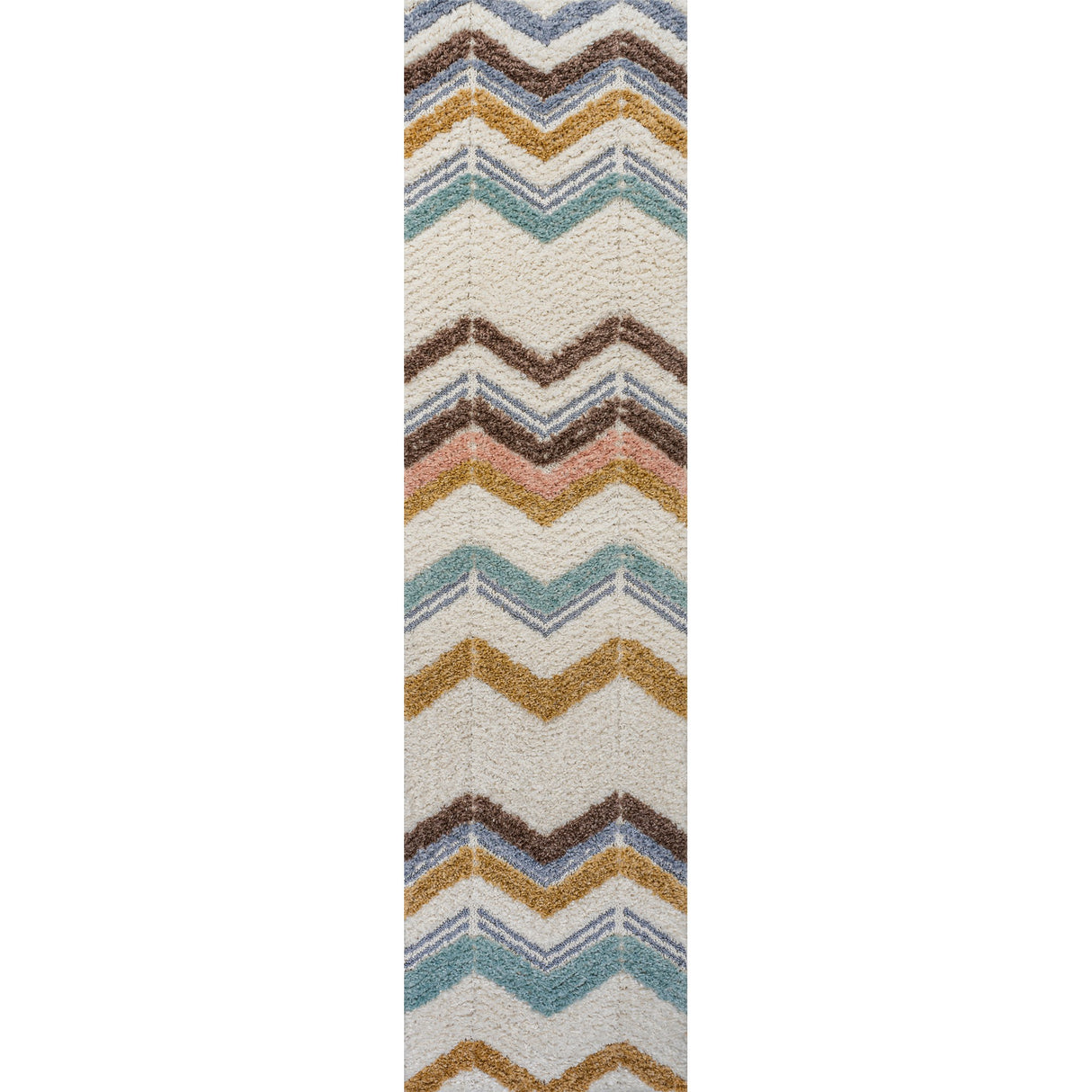 Elin Chevron High-Low Runner Rug