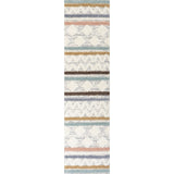 Faiza Moroccan Striped Geometric High-Low Runner Rug