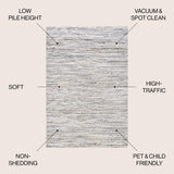 Loom Simple Modern Strie' Area Rug