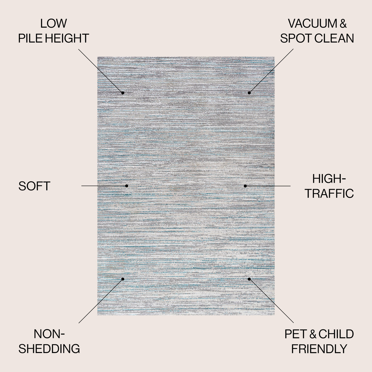 Loom Simple Modern Strie' Area Rug