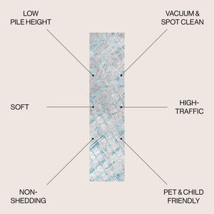 Slant Modern Abstract Runner Rug