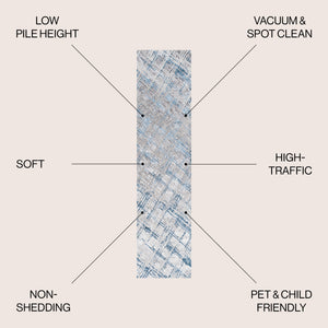 Slant Modern Abstract Runner Rug