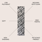 Slant Modern Abstract Runner Rug