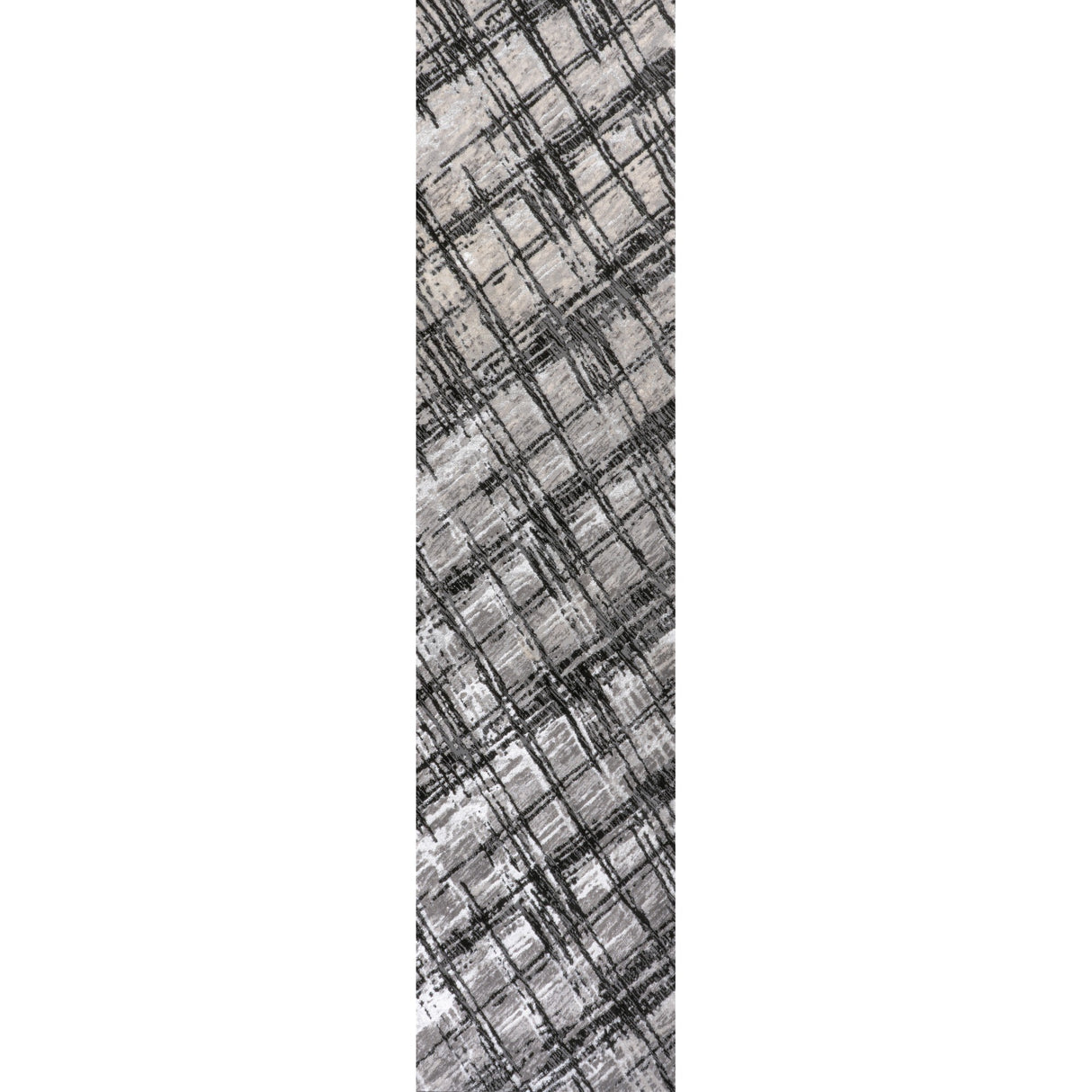 Slant Modern Abstract Runner Rug