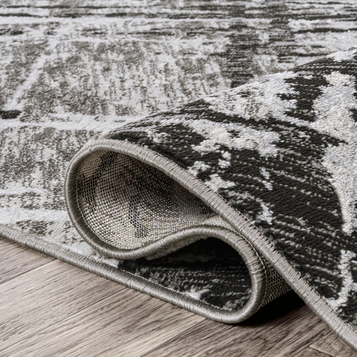 Slant Modern Abstract Runner Rug