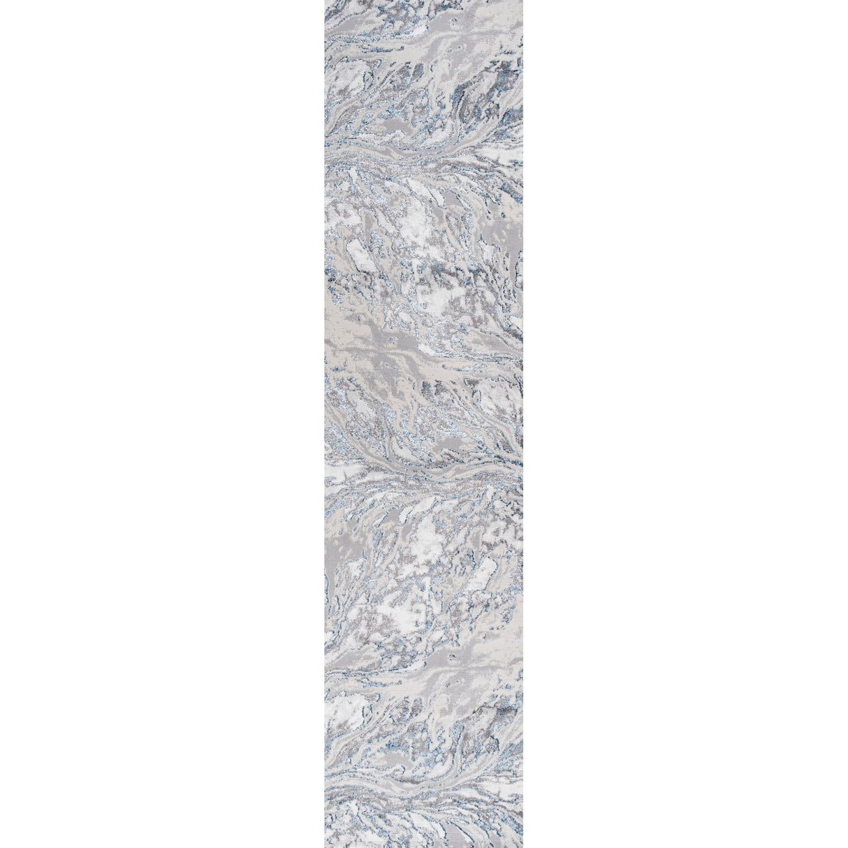 Swirl Chic Marbled Abstract Runner Rug