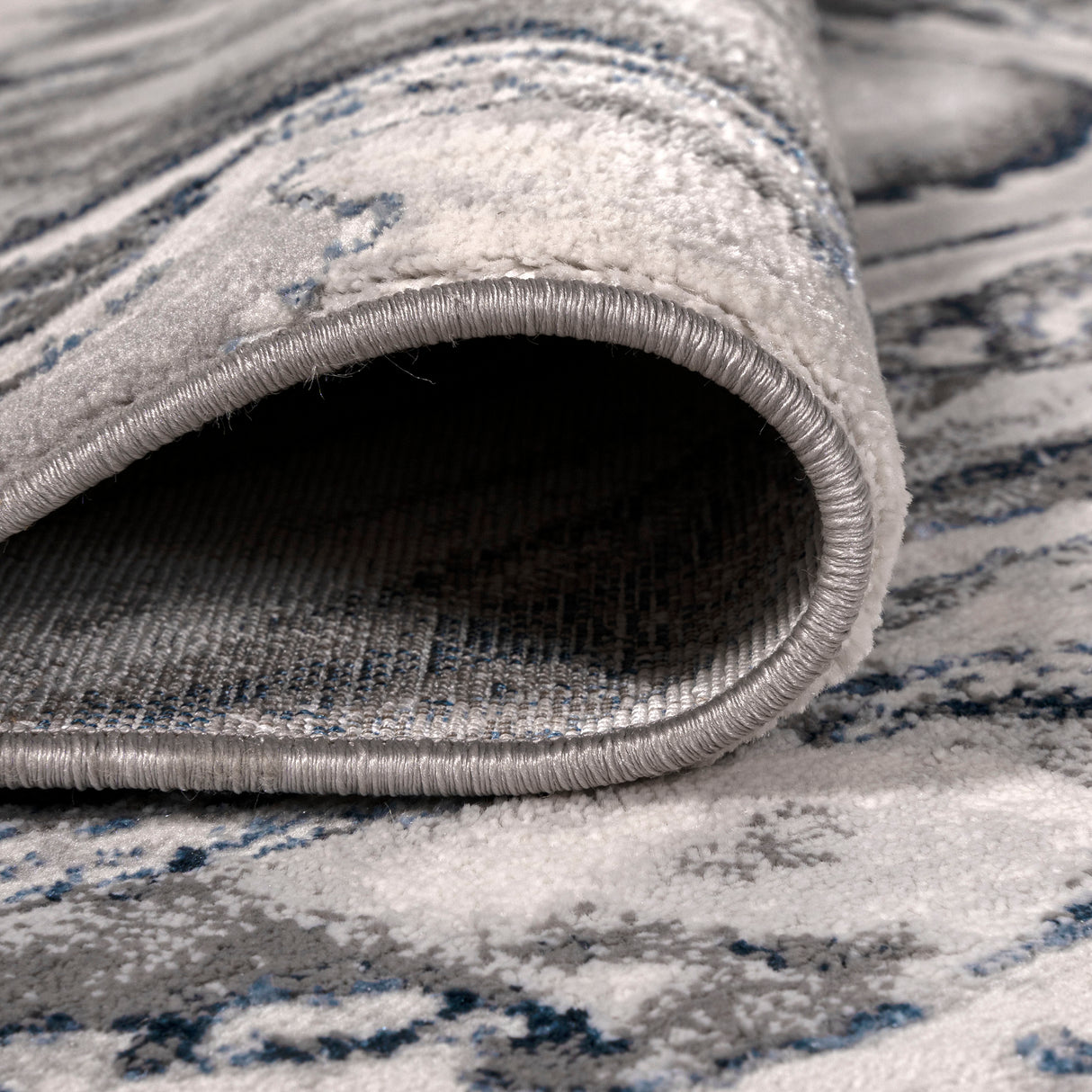 Swirl Chic Marbled Abstract Runner Rug