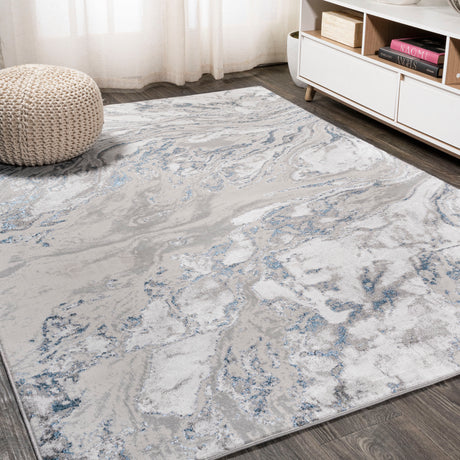 Swirl Chic Marbled Abstract Area Rug