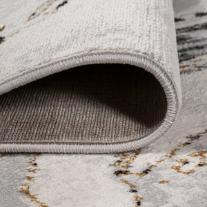 Swirl Chic Marbled Abstract Runner Rug