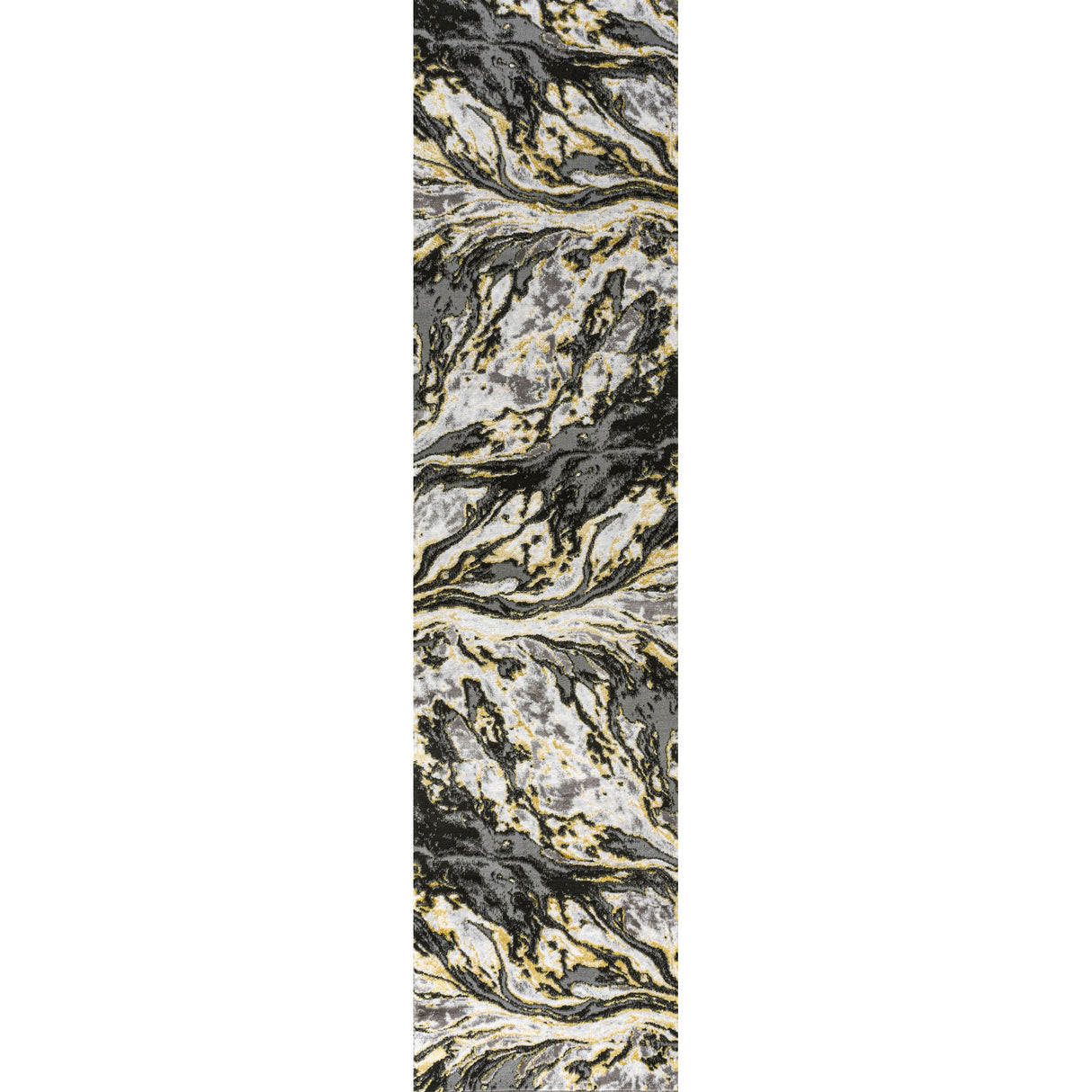 Swirl Marbled Abstract Runner Rug
