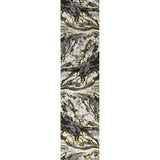 Swirl Marbled Abstract Runner Rug