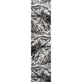 Swirl Marbled Abstract Runner Rug