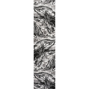 Swirl Marbled Abstract Runner Rug