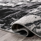 Swirl Marbled Abstract Runner Rug
