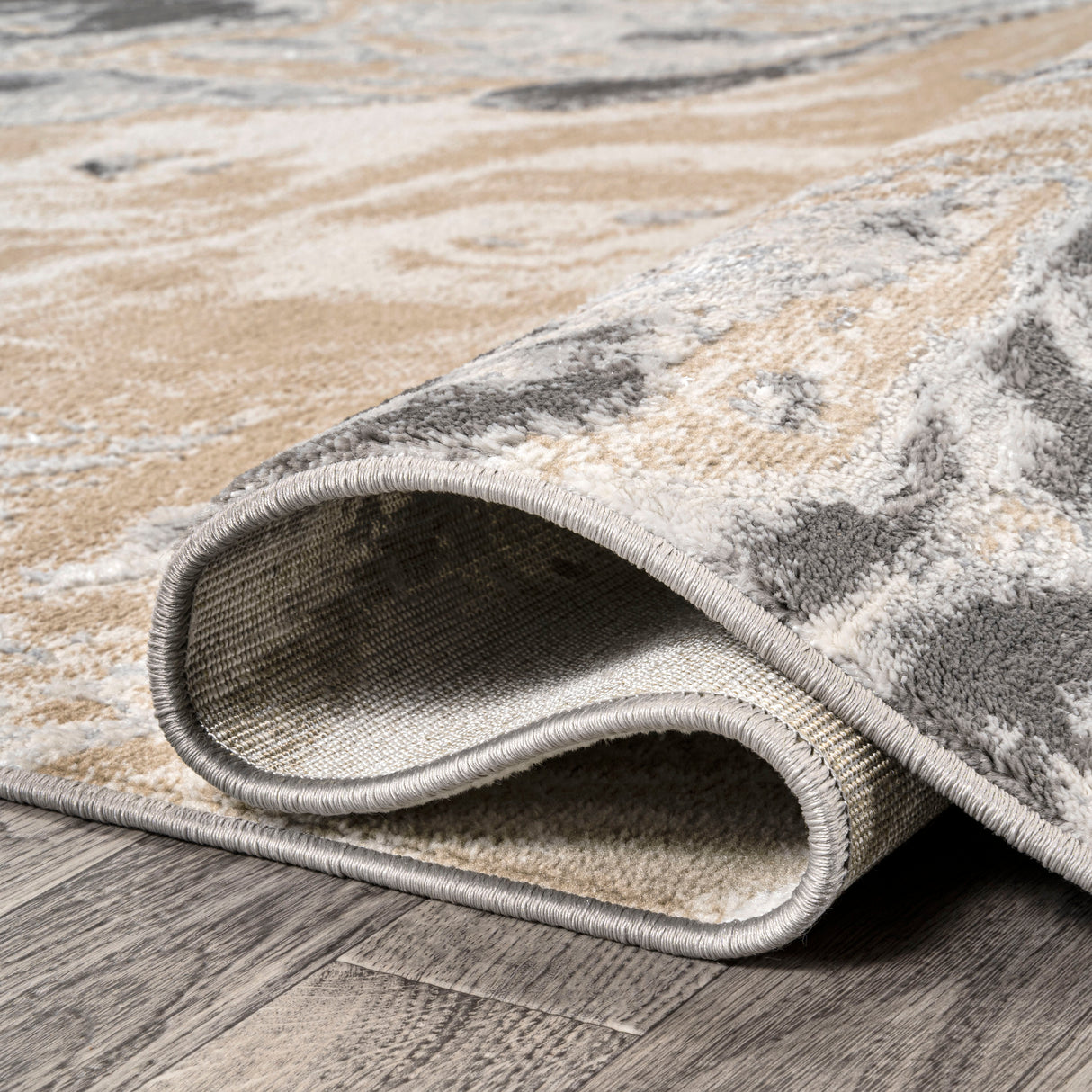 Swirl Chic Marbled Abstract Runner Rug