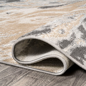 Swirl Chic Marbled Abstract Runner Rug