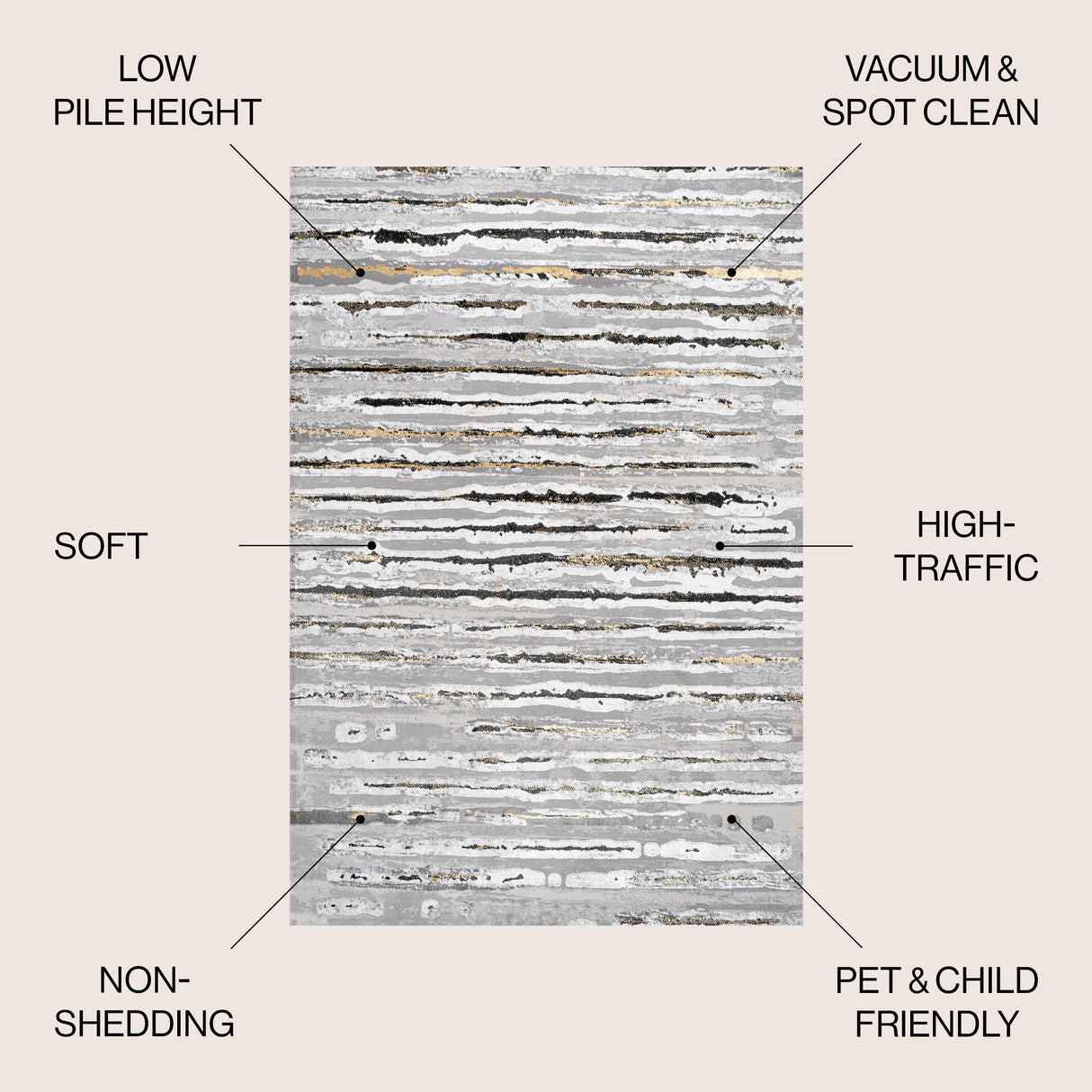 Batten Modern Stripe Area Rug
