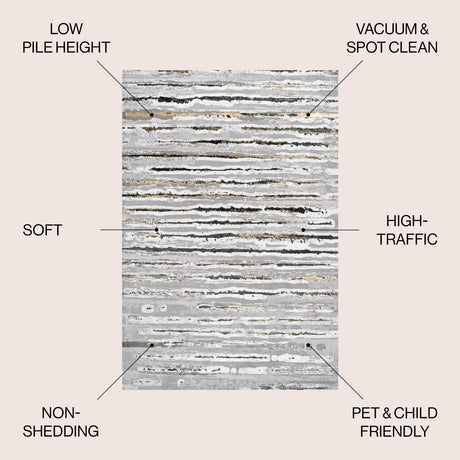 Batten Modern Stripe Area Rug
