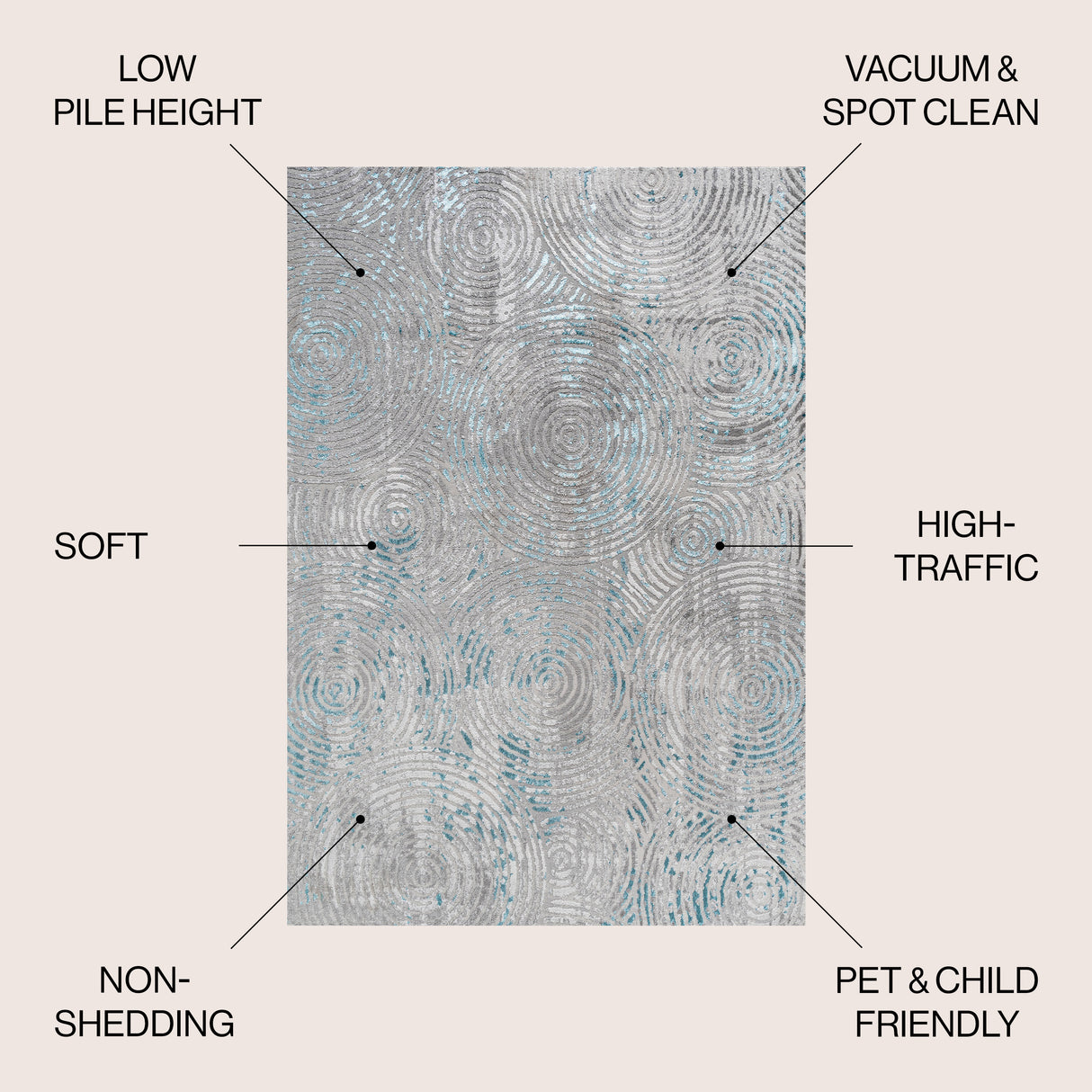 Timeworn Modern Abstract Area Rug