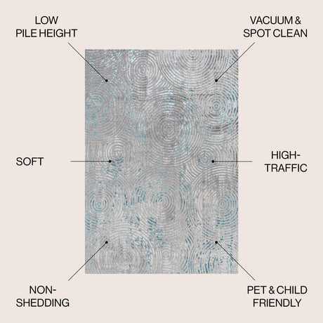 Timeworn Modern Abstract Area Rug