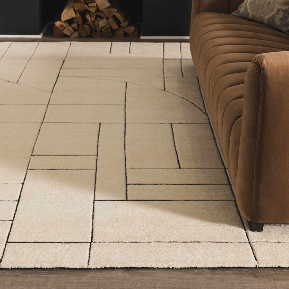 Fusao Rose Cream Area Rug - Clearance