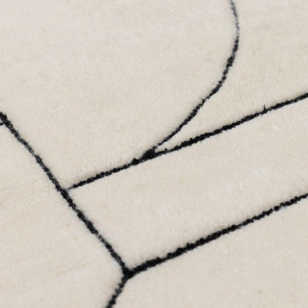 Fusao Rose Cream Area Rug - Clearance