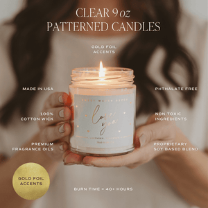 Game Day Blue Soy Candle - Clear Jar - 9 oz