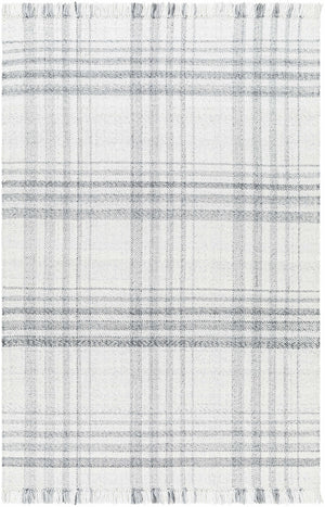Inara Gray Plaid Area Rug