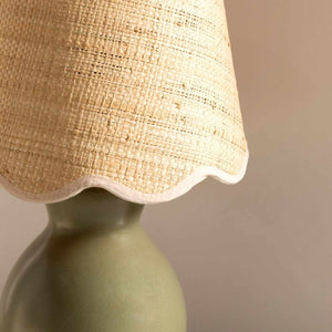 Salgareda Green Rattan Table Lamp
