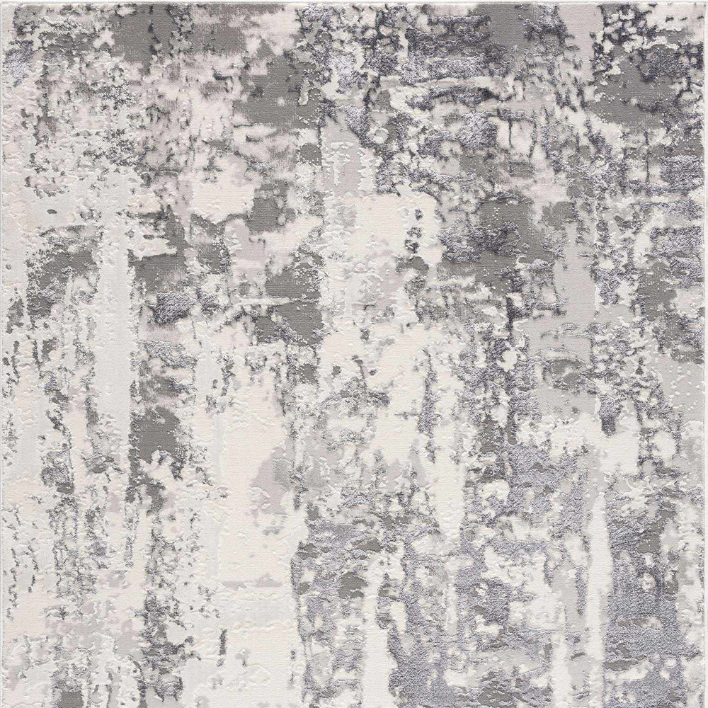 Junko Gray & Blue Marble Area Rug - Clearance