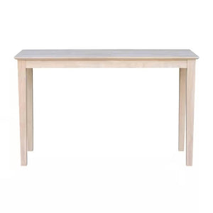 Unfinished Solid Wood 4-ft. Farmhouse Console Sofa Table