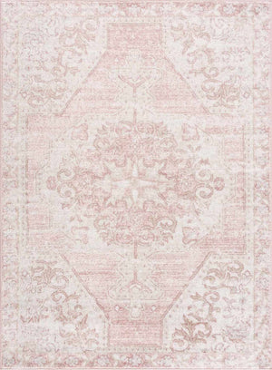 Snead Pink Floral Rug