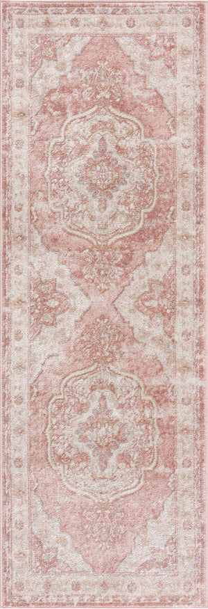 Kandos Blush & Light Pink Traditional Area Rug
