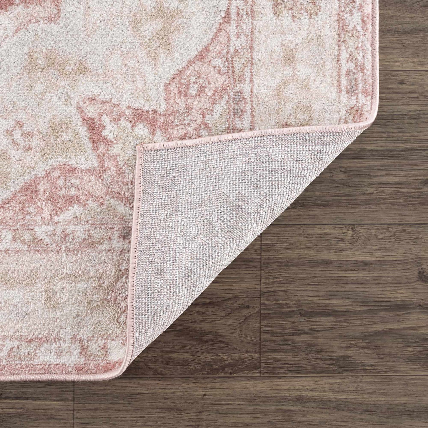 Kandos Blush & Light Pink Traditional Area Rug