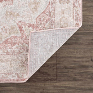 Kandos Blush & Light Pink Traditional Area Rug