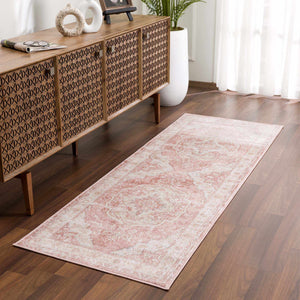Kandos Blush & Light Pink Traditional Area Rug