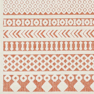 Jove Orange Outdoor Rug - Clearance