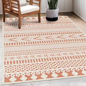 Jove Orange Outdoor Rug - Clearance