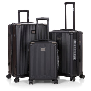 Roberto Cavalli 3 Piece Luggage Set with Expandable Hard Shell & 8 Spinner Wheels