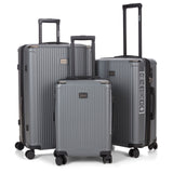 ROBERTO CAVALLI 3 Piece Luggage Set with Expandable Hard Shell & 8 Spinner Wheels