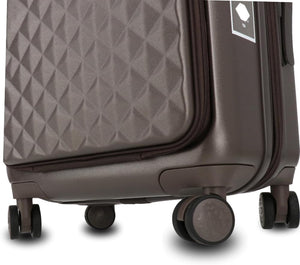 ROBERTO CAVALLI 20-Inch Luxury Carry-On Luggage – Hardshell Spinner Suitcase with Front Laptop Compartment, TSA Lock & Expandable Design