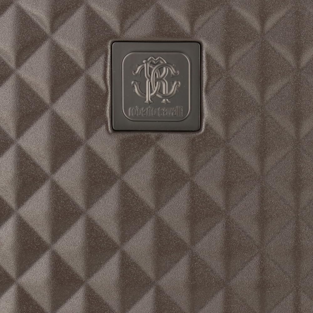 ROBERTO CAVALLI 20-Inch Luxury Carry-On Luggage – Hardshell Spinner Suitcase with Front Laptop Compartment, TSA Lock & Expandable Design