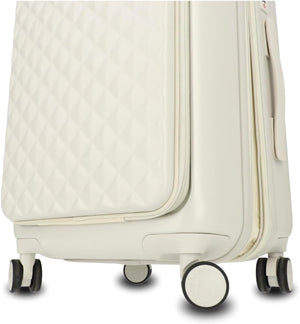 ROBERTO CAVALLI 20-Inch Luxury Carry-On Luggage – Hardshell Spinner Suitcase with Front Laptop Compartment, TSA Lock & Expandable Design